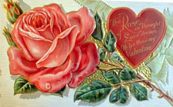 A Victorian Valentine similar to the one we had the men in our small group write to their wives.