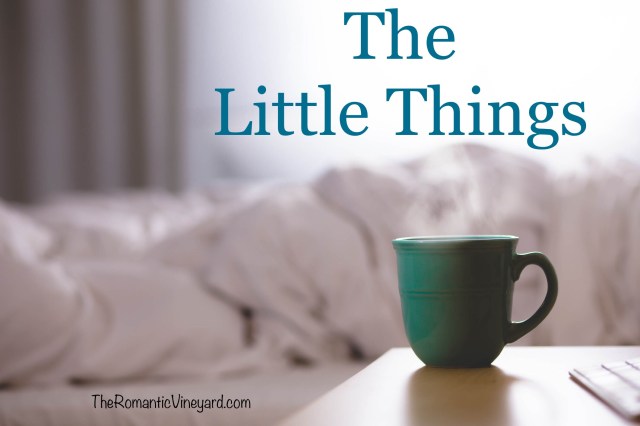 What little things makes your spouse feel loved and cherished? If you don’t know, do all you can to find out. It’s often the little things that mean the most.
