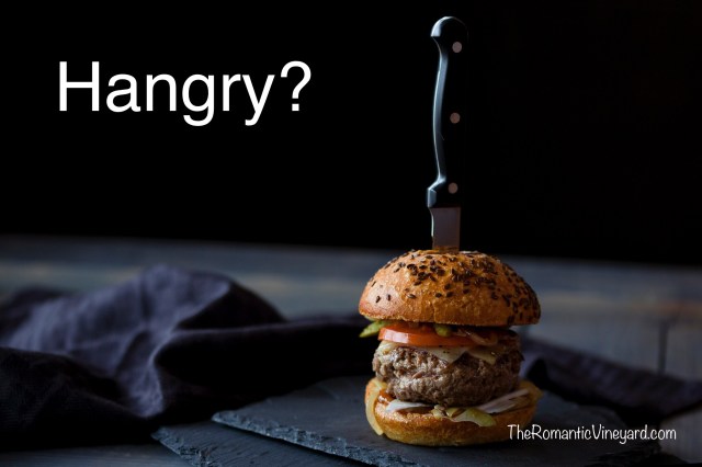 Hangry is a combination of two words--hungry and angry. Anger often has the same appetite of hunger. It craves what it doesn't have and results in a harsh outburst. Ugly.