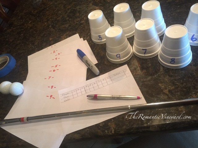 At Home mini golf course date. 